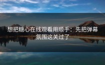 想把糖心在线观看用顺手：先把弹幕氛围这关过了