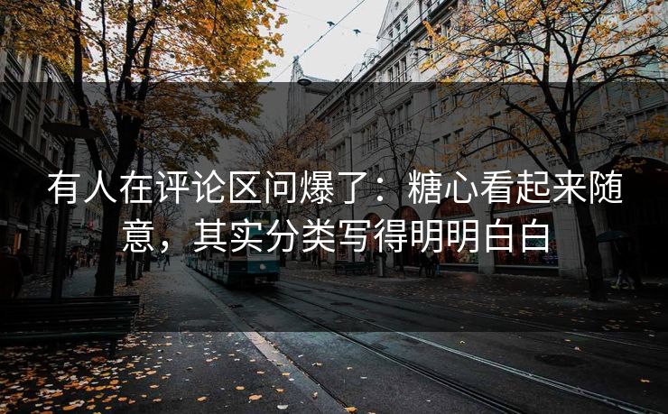 有人在评论区问爆了:糖心看起来随意,其实分类写得明明白白 第1张 有人在评论区问爆了:糖心看起来随意,其实分类写得明明白白 第1张